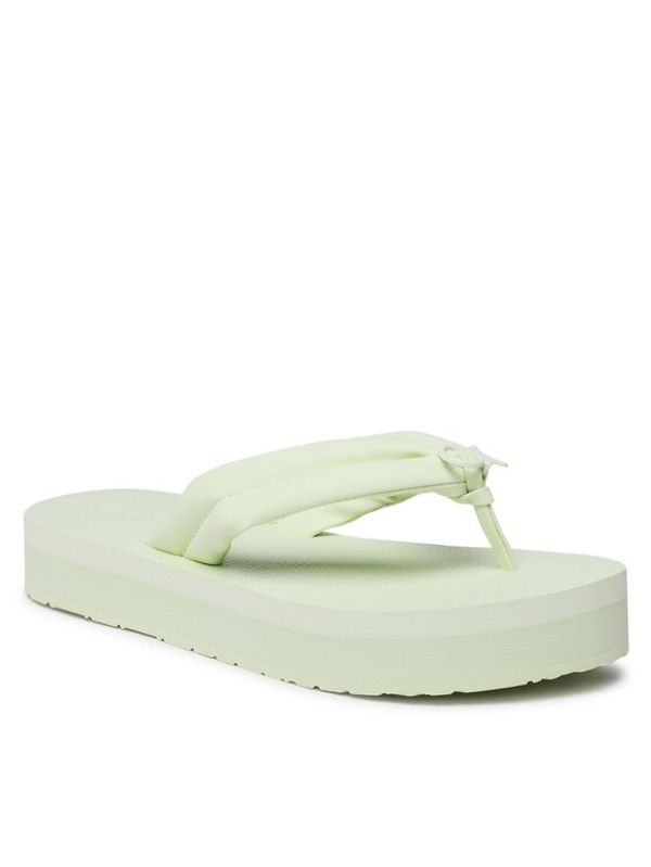 Calvin Klein Calvin Klein Джапанки Flatform Flip Flop W/Hw HW0HW01503 Зелен