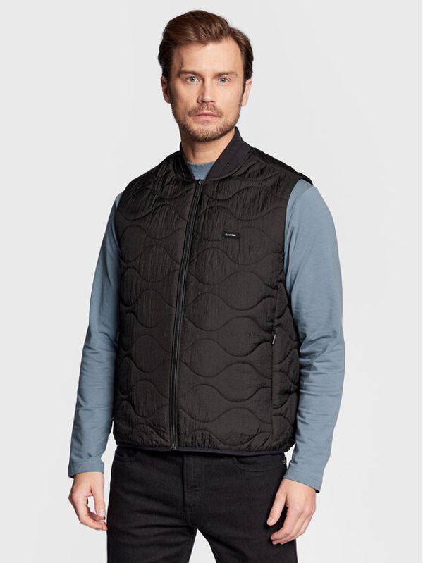 Calvin Klein Calvin Klein Елек Crinkle Onion K10K110679 Черен Regular Fit