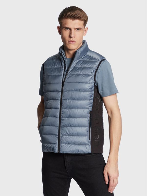 Calvin Klein Calvin Klein Елек Side Logo K10K108292 Сив Regular Fit