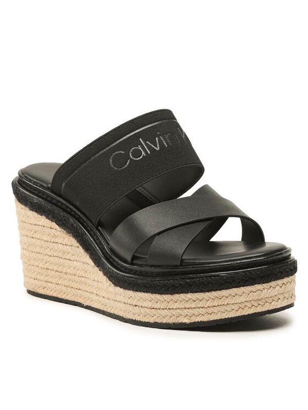 Calvin Klein Calvin Klein Еспадрили Wedge 50Hh HW0HW01498 Черен
