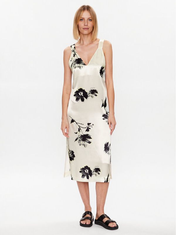 Calvin Klein Calvin Klein Ежедневна рокля K20K205595 Екрю Regular Fit