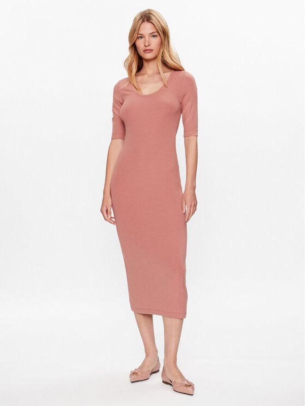 Calvin Klein Calvin Klein Ежедневна рокля K20K205752 Бежов Slim Fit