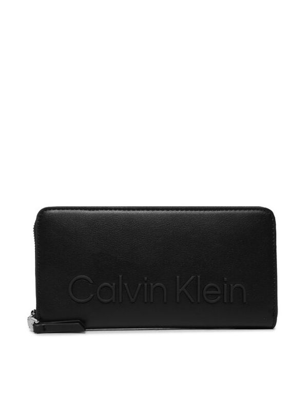 Calvin Klein Calvin Klein Голям дамски портфейл Ck Set Za Wallet Lg K60K610263 Черен