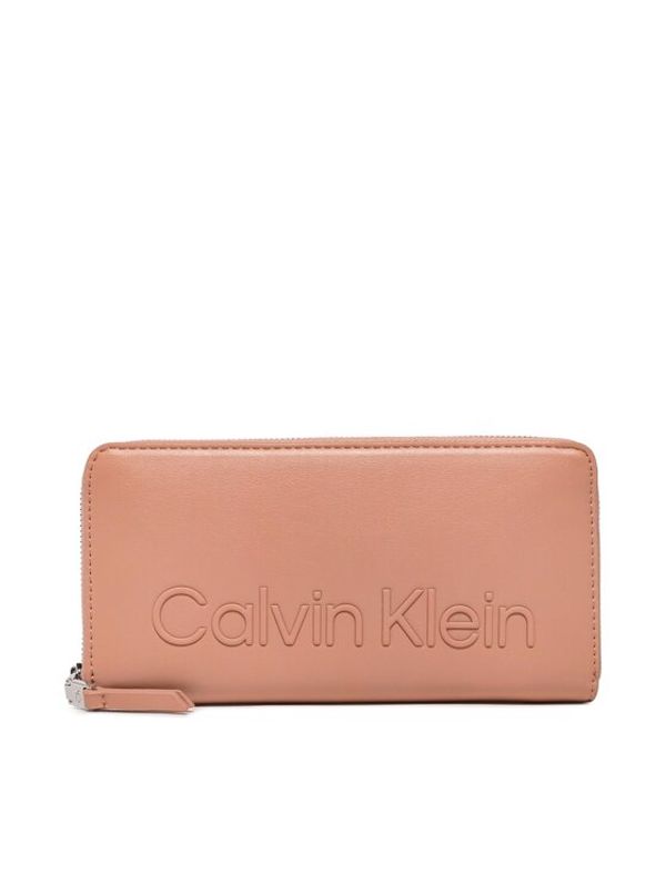 Calvin Klein Calvin Klein Голям дамски портфейл Ck Set Za Wallet Lg K60K610263 Розов