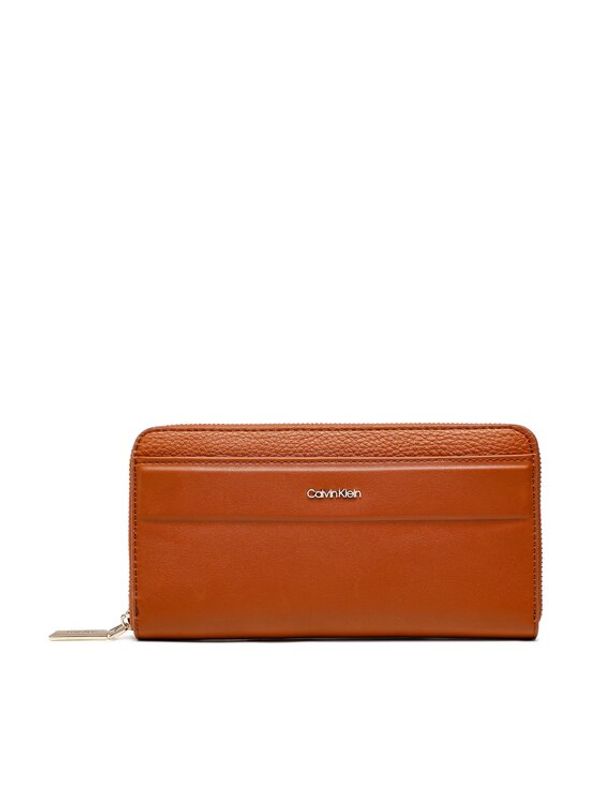 Calvin Klein Calvin Klein Голям дамски портфейл Daily Dressed Za Wallet Lg K60K610483 Кафяв