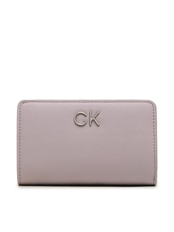 Calvin Klein Calvin Klein Голям дамски портфейл Re-Lock Bifold French Wallet Pbl K60K610962 Виолетов