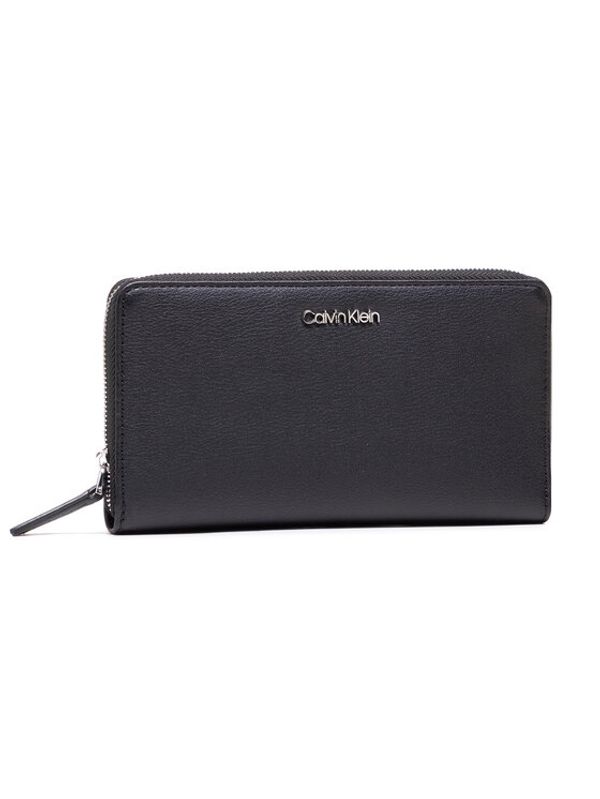 Calvin Klein Calvin Klein Голям дамски портфейл Z/A Wallet Xl K60K608164 Черен