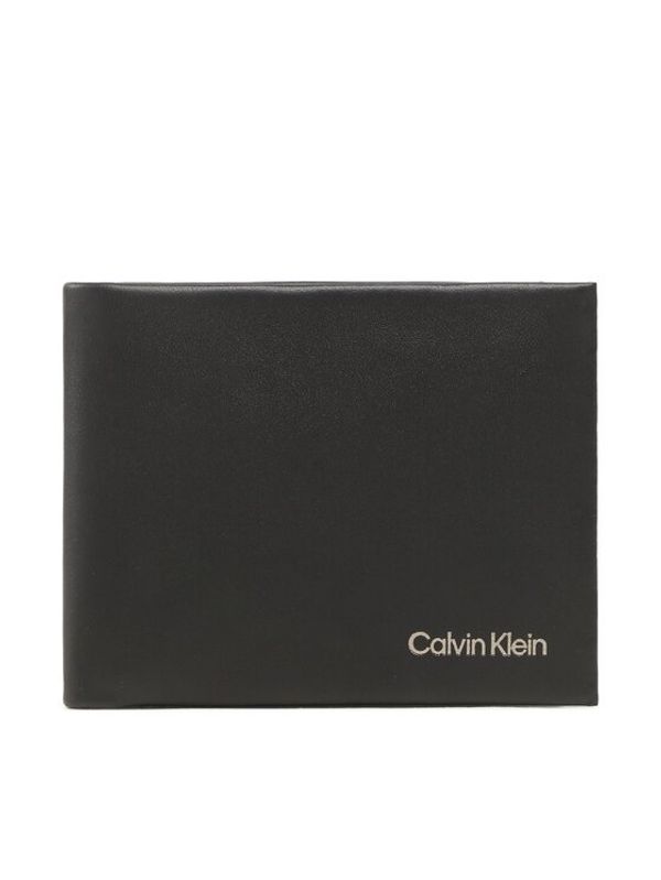 Calvin Klein Calvin Klein Голям мъжки портфейл Ck Concise Bifold 6Cc W/Bill K50K510597 Черен