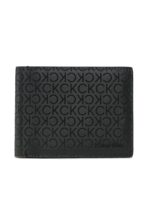 Calvin Klein Calvin Klein Голям мъжки портфейл Ck Elevated Trifold 10Cc W/Coin K50K510613 Черен
