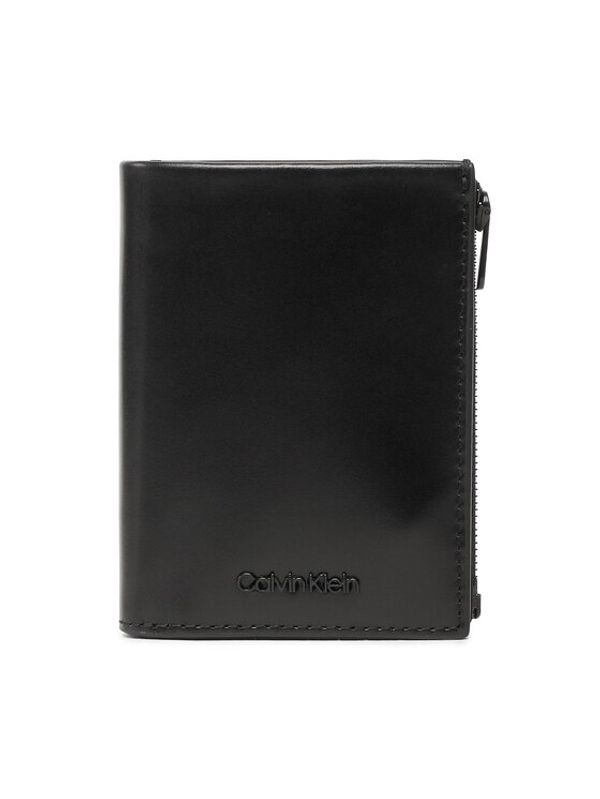 Calvin Klein Calvin Klein Голям мъжки портфейл Ck Median Ns 6 CC W/Detach Coin K50K510300 Черен