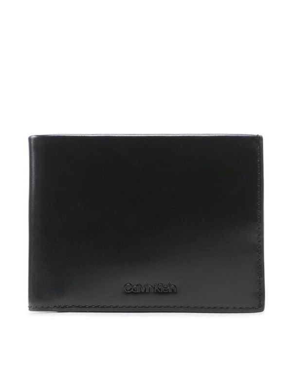 Calvin Klein Calvin Klein Голям мъжки портфейл Ck Median Trifold 10Cc W/Coin K50K510301 Черен