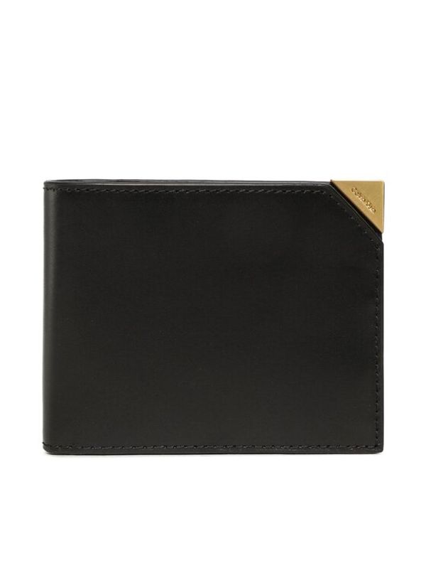 Calvin Klein Calvin Klein Голям мъжки портфейл Cut Corner Bifold 5cc W/Coin K50K509995 Черен