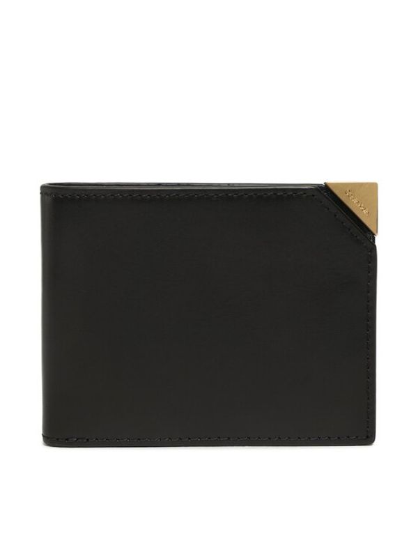 Calvin Klein Calvin Klein Голям мъжки портфейл Cut Corner Bifold 6cc W/Bill K50K509984 Черен
