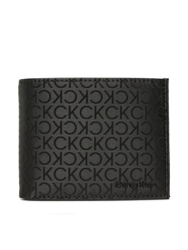 Calvin Klein Calvin Klein Голям мъжки портфейл Daily Tech Bifold 5Cc W/Mag Coin K50K510197 Черен