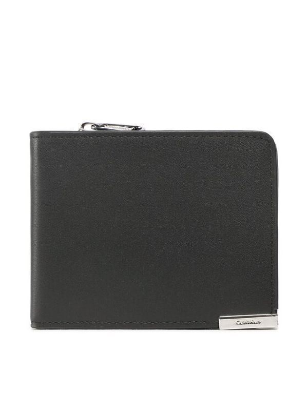 Calvin Klein Calvin Klein Голям мъжки портфейл Modern Plaque Bifold Half Z/A K50K509974 Черен