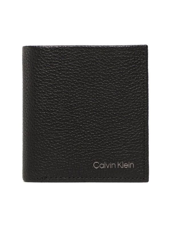 Calvin Klein Calvin Klein Голям мъжки портфейл Warmth Trifold 6cc W/Coin K50K509998 Черен