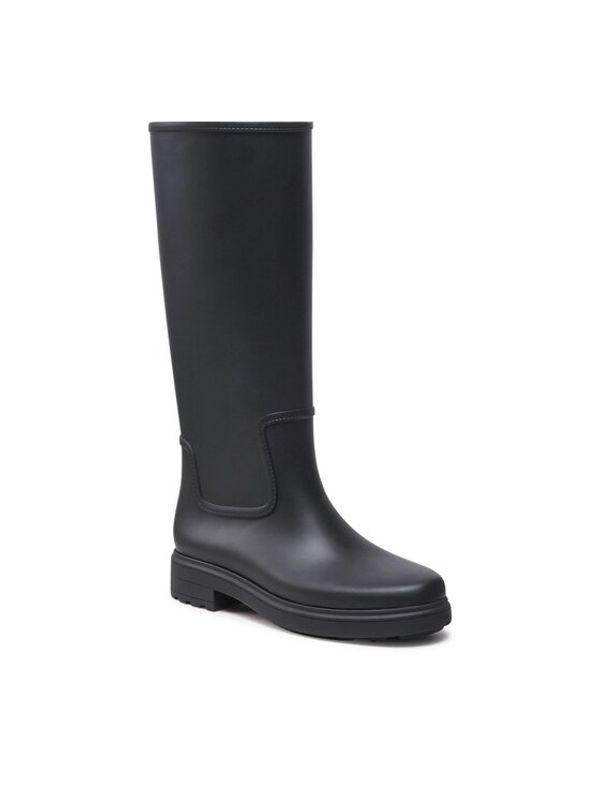 Calvin Klein Calvin Klein Гумени ботуши Rain Boot Knee W/Flc HW0HW01265 Черен