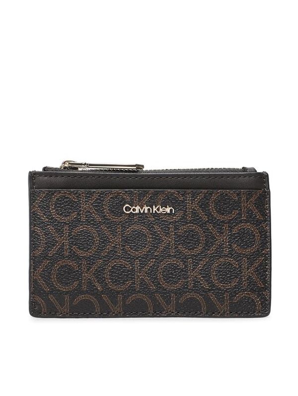 Calvin Klein Calvin Klein Калъф за кредитни карти Ck Must Cardholder Lg Mono K60K610489 Кафяв