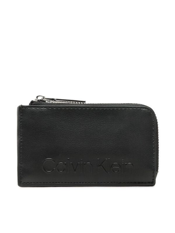 Calvin Klein Calvin Klein Калъф за кредитни карти Ck Set Cardholder W/Zip K60K610465 Черен