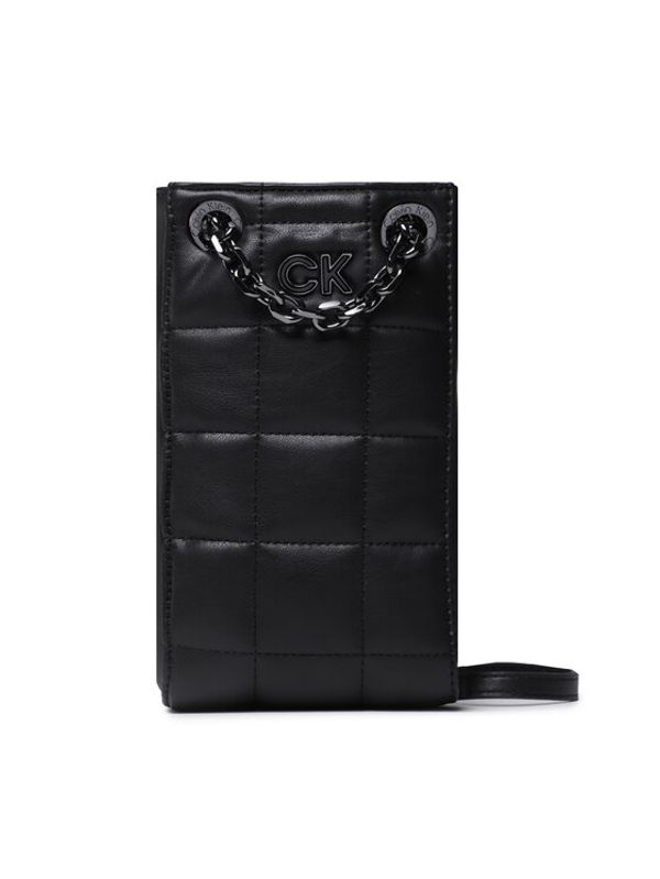 Calvin Klein Calvin Klein Калъф за телефон Re-Lock Quilt Phone Crossbody K60K610471 Черен