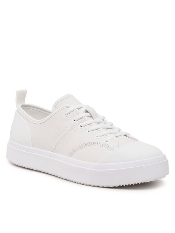 Calvin Klein Calvin Klein Кецове Low Top Lace Up Lth HM0HM01045 Бял