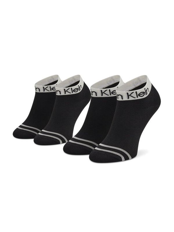 Calvin Klein Calvin Klein Комплект 2 чифта къси чорапи дамски 701218775 Черен