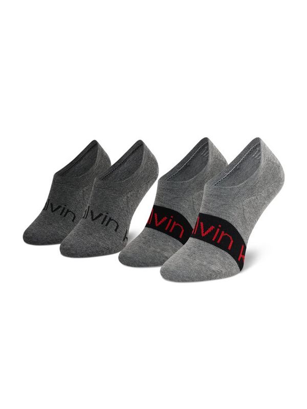 Calvin Klein Calvin Klein Комплект 2 чифта терлик мъжки 701218713 Сив