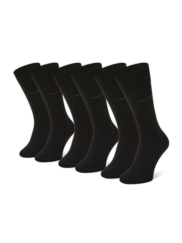 Calvin Klein Calvin Klein Комплект 3 чифта дълги чорапи мъжки 701218710 Черен