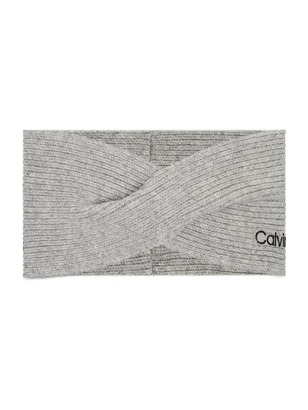 Calvin Klein Calvin Klein Лента за глава Essential Knit Headband K60K608656 Сив