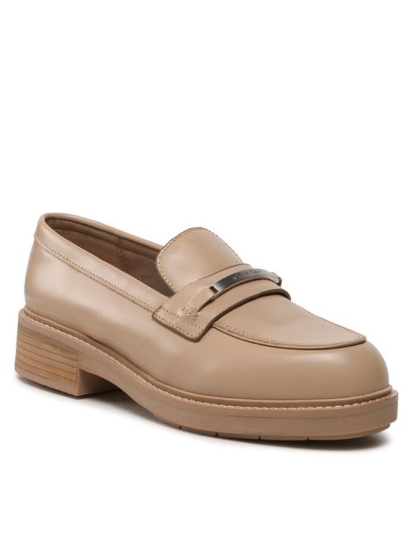 Calvin Klein Calvin Klein лоуфъри с дебела подметка Rubber Sole Loafer W/Hw HW0HW01791 Бежов