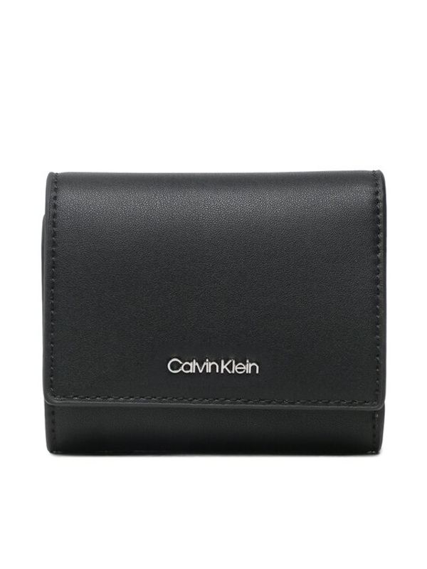 Calvin Klein Calvin Klein Малък дамски портфейл Ck Must Trifold Xs K60K610370 Черен