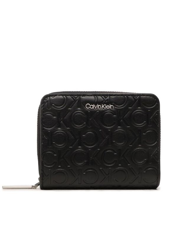 Calvin Klein Calvin Klein Малък дамски портфейл Ck Must Wallet W/Flap Md-Emb Mn K60K610950 Черен