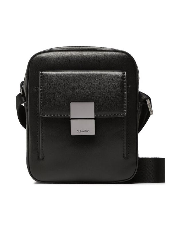 Calvin Klein Calvin Klein Мъжка чантичка Iconic Hardware Cube Reporter S K50K510246 Черен