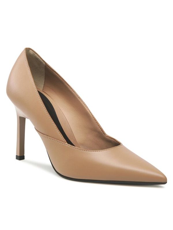 Calvin Klein Calvin Klein Обувки на ток Geo Stiletto Pump 90 HW0HW01346 Кафяв