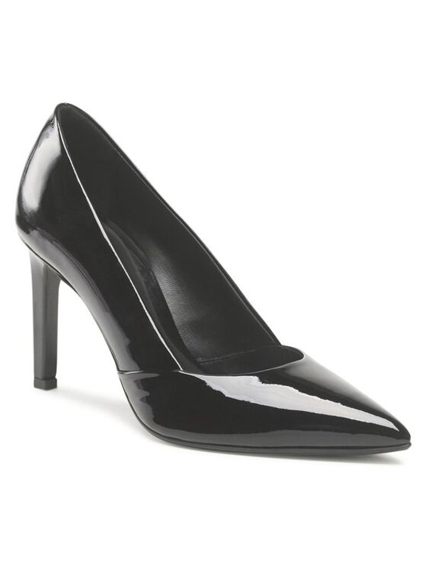 Calvin Klein Calvin Klein Обувки на ток Stiletto Pump 90 - Patent HW0HW01633 Черен