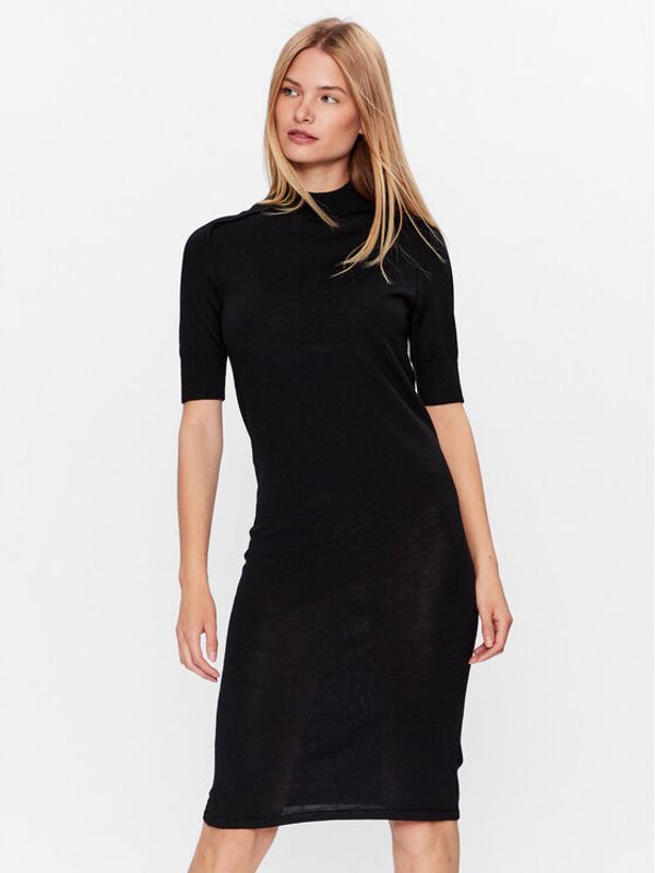 Calvin Klein Calvin Klein Плетена рокля K20K205751 Черен Regular Fit