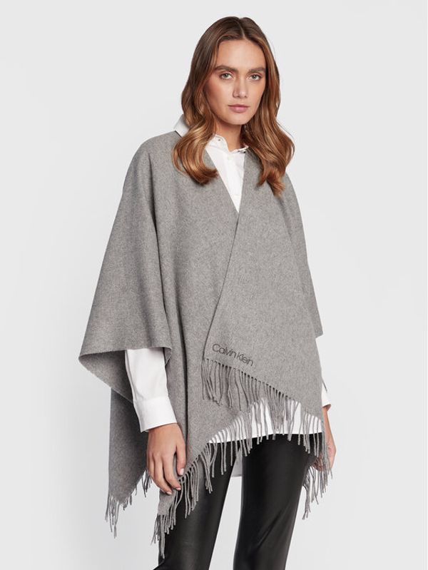 Calvin Klein Calvin Klein Пончо Neutral K60K609955 Сив