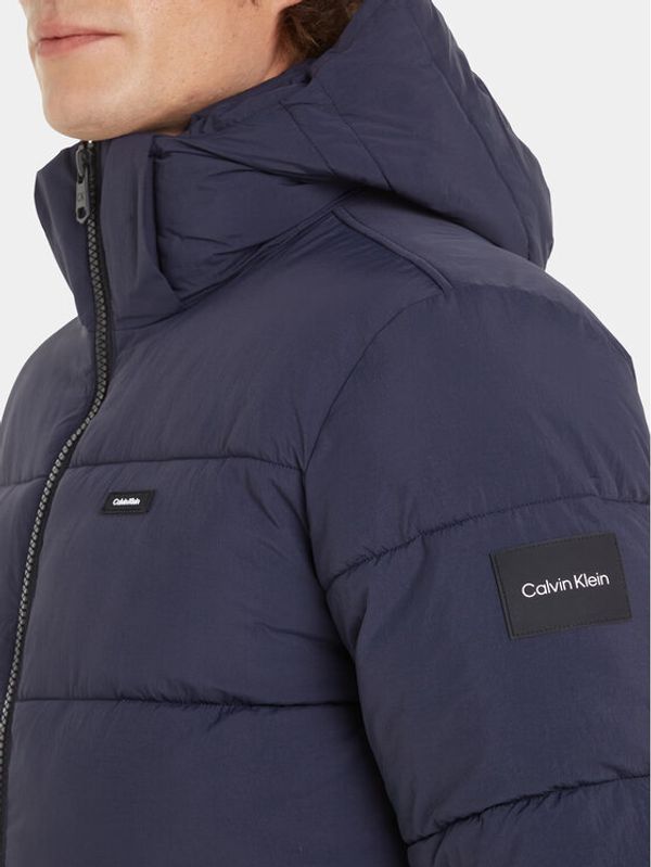 Calvin Klein Calvin Klein Пухено яке Crinkle K10K110336 Тъмносин Regular Fit