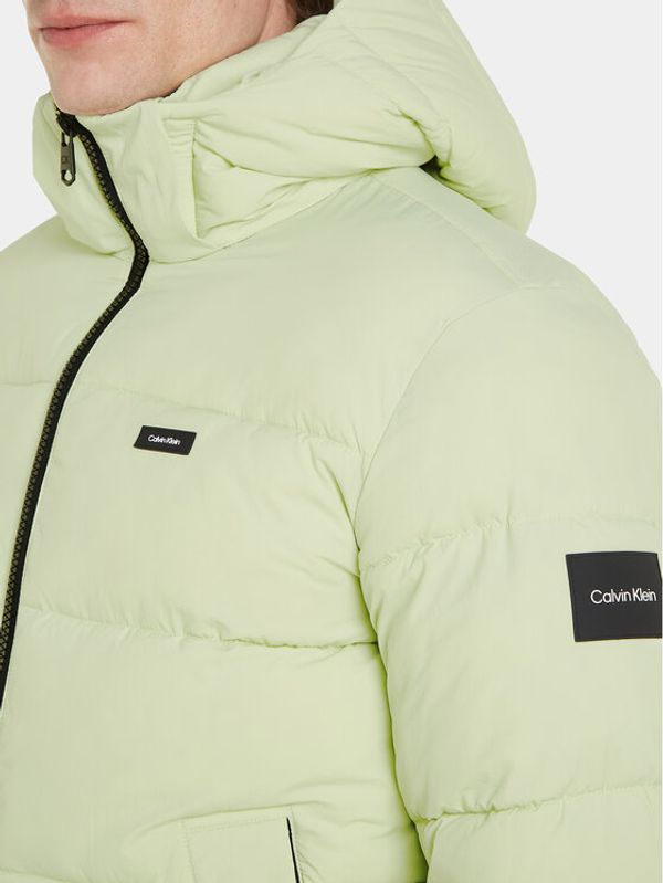 Calvin Klein Calvin Klein Пухено яке Crinkle K10K110336 Зелен Regular Fit