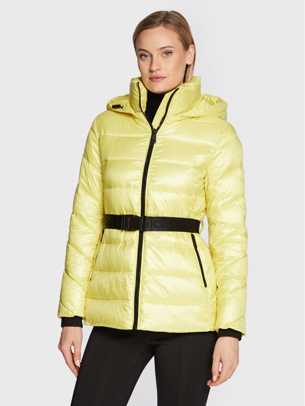 Calvin Klein Calvin Klein Пухено яке Essential Belted K20K204698 Жълт Regular Fit