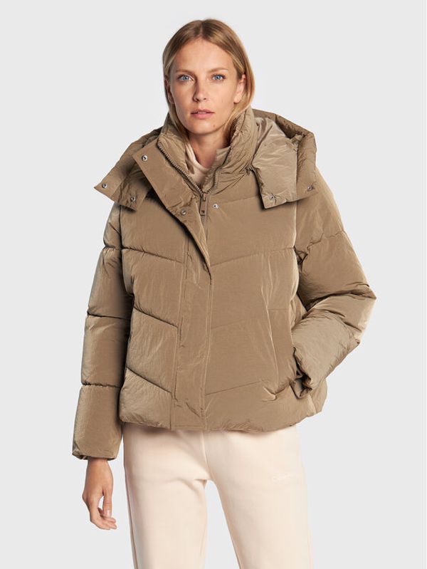 Calvin Klein Calvin Klein Пухено яке K20K204693 Бежов Regular Fit