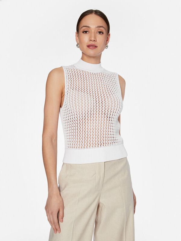 Calvin Klein Calvin Klein Пуловер K20K205608 Бял Regular Fit