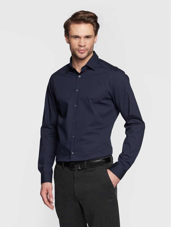 Calvin Klein Calvin Klein Риза K10K108229 Тъмносин Slim Fit