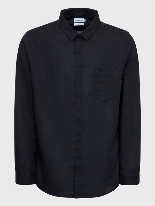 Calvin Klein Calvin Klein Риза K10K108664 Черен Regular Fit