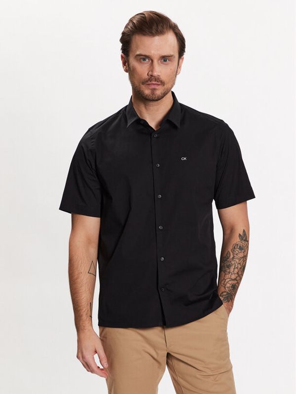 Calvin Klein Calvin Klein Риза K10K109440 Черен Regular Fit