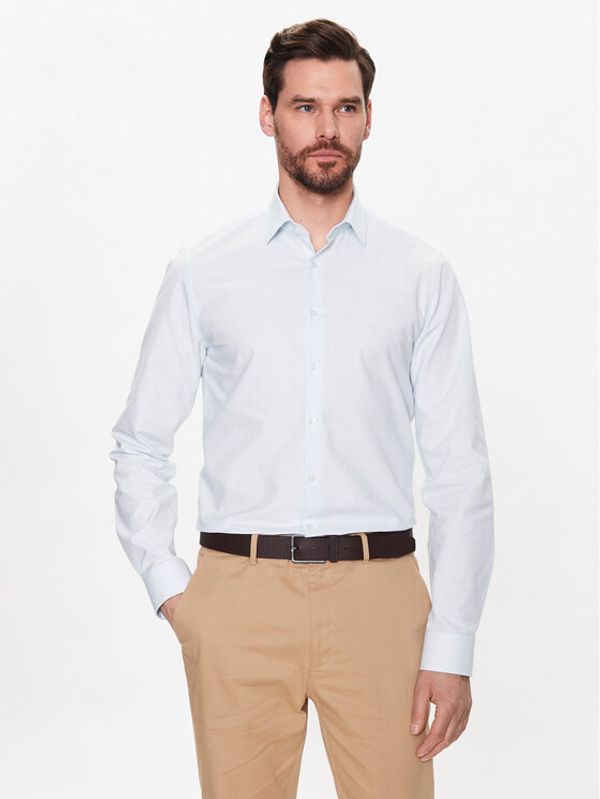 Calvin Klein Calvin Klein Риза K10K111281 Син Slim Fit