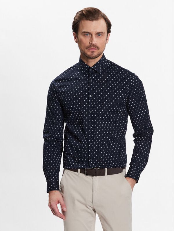 Calvin Klein Calvin Klein Риза K10K111289 Тъмносин Slim Fit