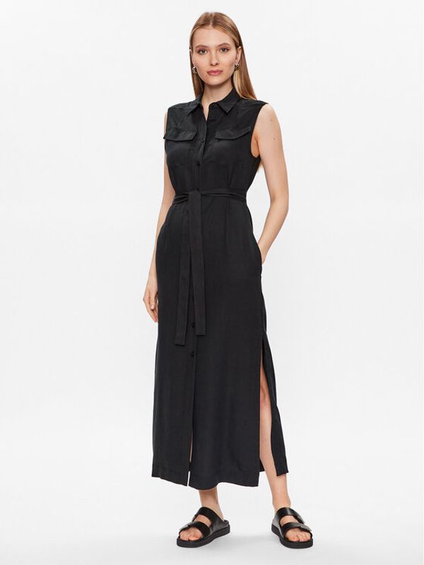 Calvin Klein Calvin Klein Рокля тип риза K20K205204 Черен Regular Fit
