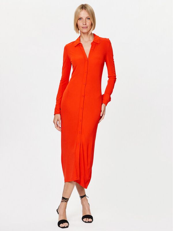 Calvin Klein Calvin Klein Рокля тип риза K20K205760 Оранжев Regular Fit