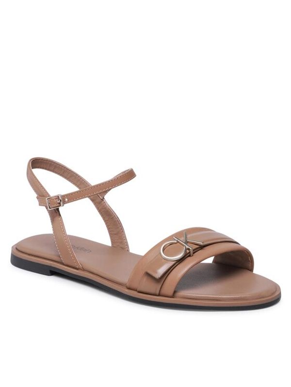 Calvin Klein Calvin Klein Сандали Almond Sandal W/Hw HW0HW01483 Кафяв